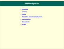 Tablet Screenshot of furjes.hu